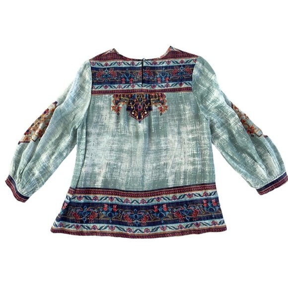 Anthropologie Vineet Bahl Prudence Blouse Boho Bohemian Chic XS $98 - Picture 14 of 14
